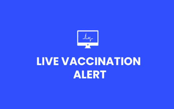 Application for live vaccination alert